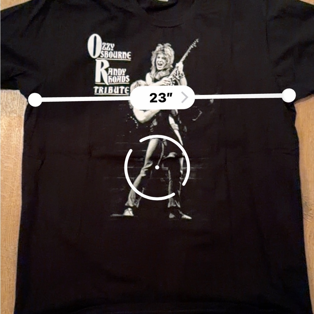 Ozzy Osbourne Randy Rhoads Tribute Black Graphic Tee vintage band t-shirt - Picture 3 of 4